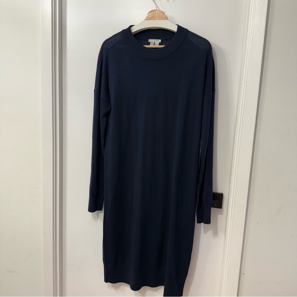 Danier 100% Merino Wool Midnight Blue Sweater Dress